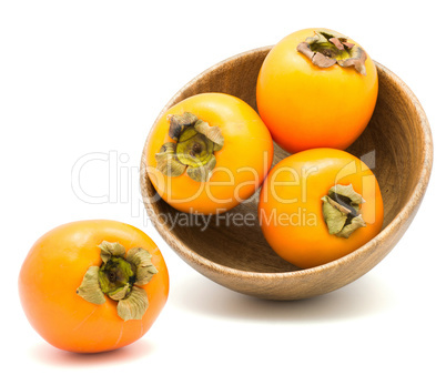 Persimmon sharon isolated on white