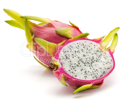 Fresh raw pitahaya isolated on white