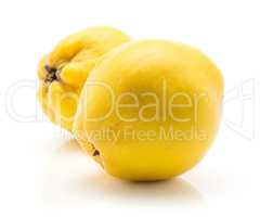 Fresh raw quince isolated on white