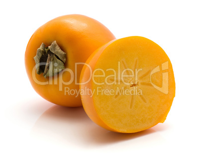 Persimmon sharon isolated on white