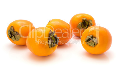 Persimmon sharon isolated on white