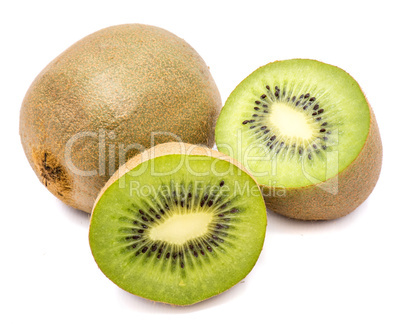 Fresh kiwi isolated on white