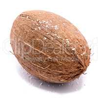 Fresh coconut isolated on white