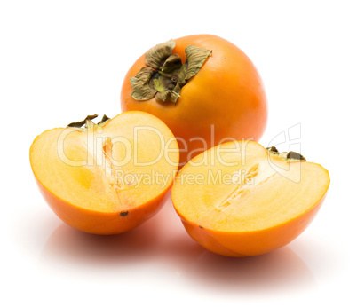 Persimmon sharon isolated on white