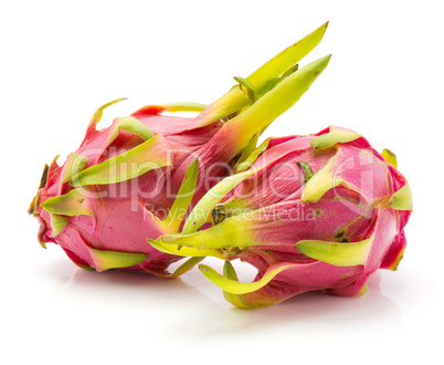 Fresh raw pitahaya isolated on white