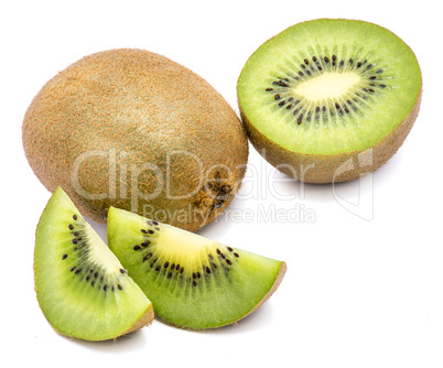 Fresh kiwi isolated on white