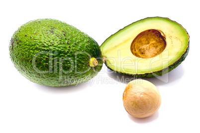 Avocado isolated on white