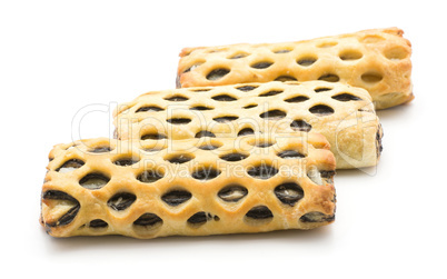 Lattice sweet bread isolated