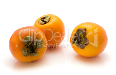 Persimmon sharon isolated on white