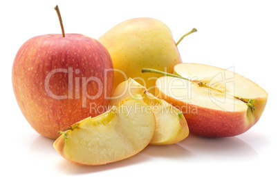 Raw evelina apple isolated