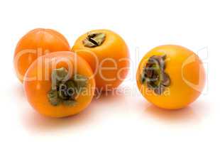 Persimmon sharon isolated on white