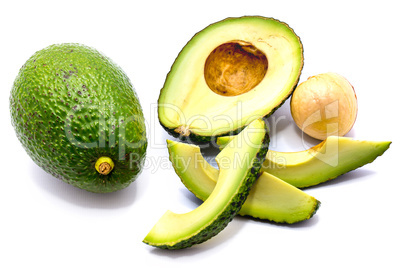 Avocado isolated on white