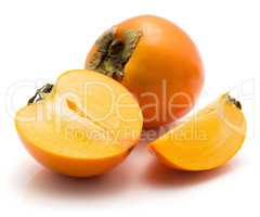 Persimmon sharon isolated on white