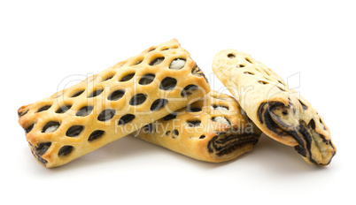 Lattice sweet bread isolated