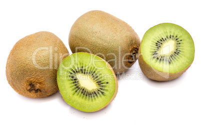 Fresh kiwi isolated on white