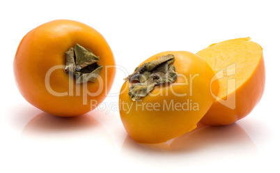 Persimmon sharon isolated on white