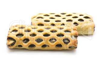 Lattice sweet bread isolated