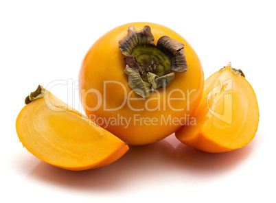 Persimmon sharon isolated on white