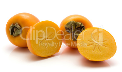 Persimmon sharon isolated on white