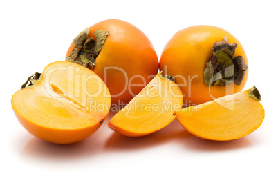 Persimmon sharon isolated on white