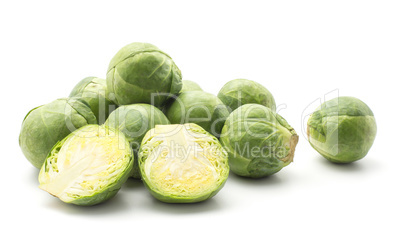 Raw brussels sprout isolated