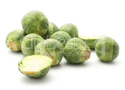 Raw brussels sprout isolated