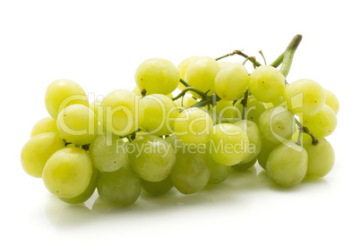 Green grape isolated on white