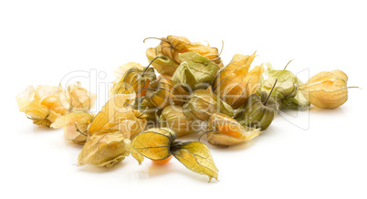 Fresh physalis isolated on white