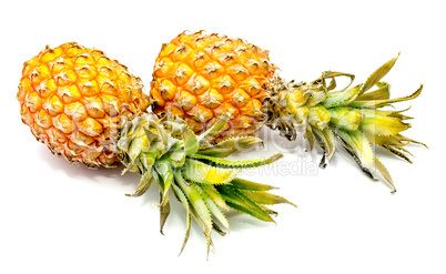 Fresh pineapple isolated on white