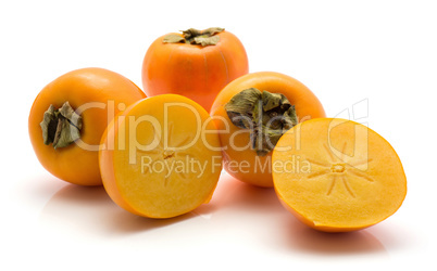 Persimmon sharon isolated on white