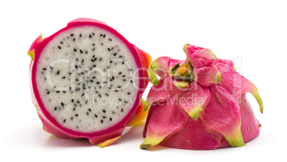 Fresh raw pitahaya isolated on white