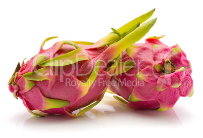 Fresh raw pitahaya isolated on white