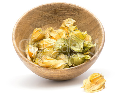 Fresh physalis isolated on white