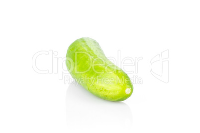 Fresh raw mini cucumber isolated on white