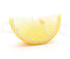 Fresh lemon isolated on white