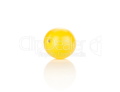 Fresh cherry tomato isolated on white