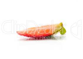 Fresh Strawberry isolated on white