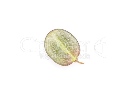 Fresh Black Wine Grapes isolated on white