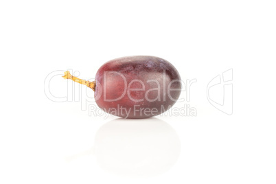 Raw fresh red globe grape isolated on white