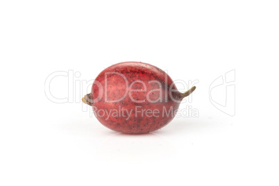 Fresh raw red gooseberry isolated on white