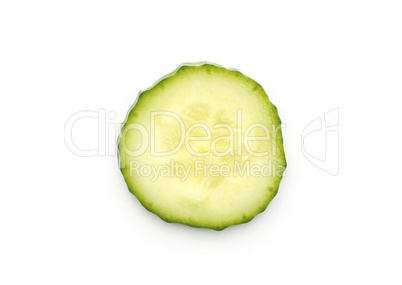 Hothouse cucumber isolated on white