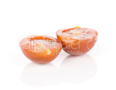 Fresh cherry tomato isolated on white