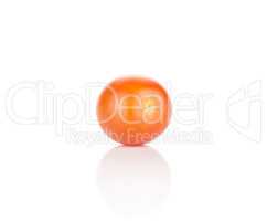 Fresh cherry tomato isolated on white