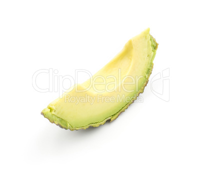 Fresh purple avocado isolated on white