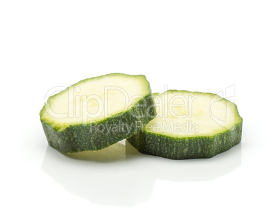 Fresh Zucchini isolated on white