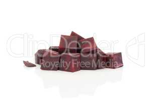 Fresh raw red beetroot isolated on white