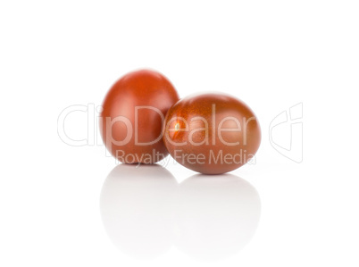 Fresh cherry tomato isolated on white