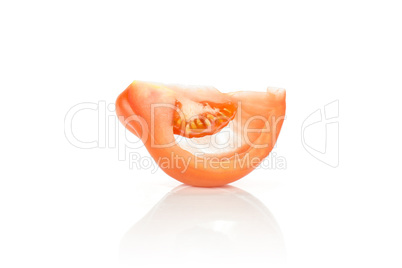 Fresh Raw Beef Tomato isolated on white