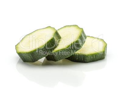 Fresh Zucchini isolated on white