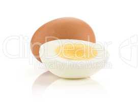 Fresh Chicken Egg isolated on white